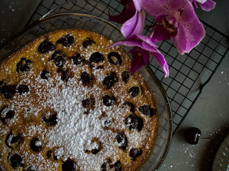 Healthy, Easy and Quick French Cherry Clafoutis