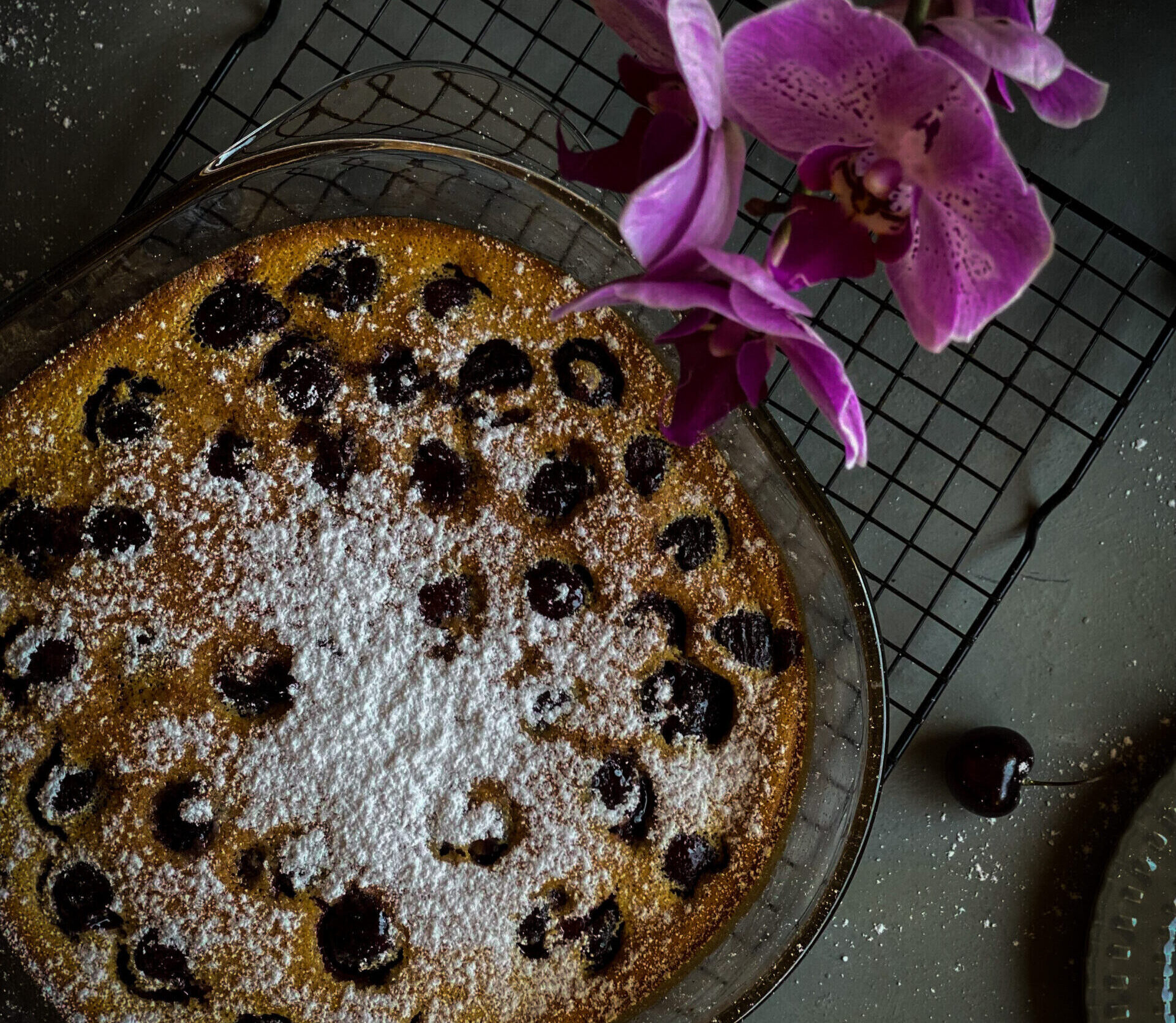 Healthy, Easy and Quick French Cherry Clafoutis