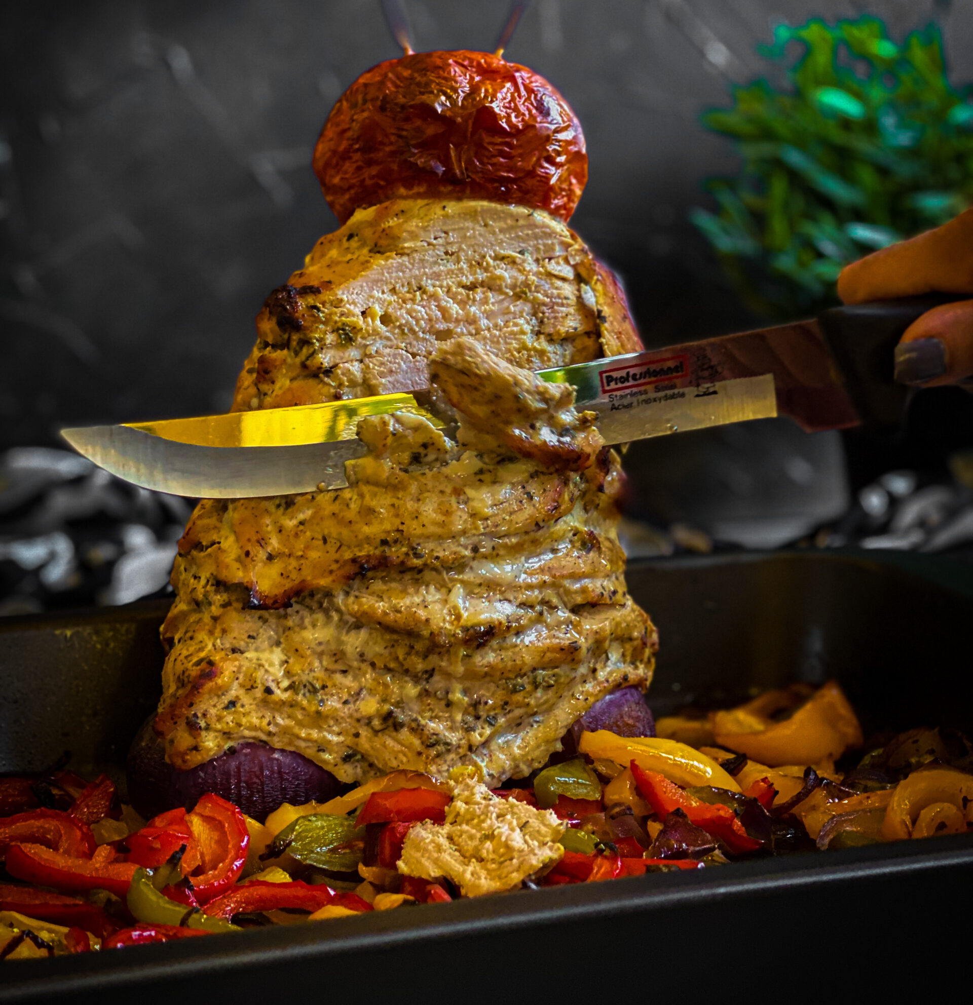The Tastiest Skinny Chicken Shawerma Skewer