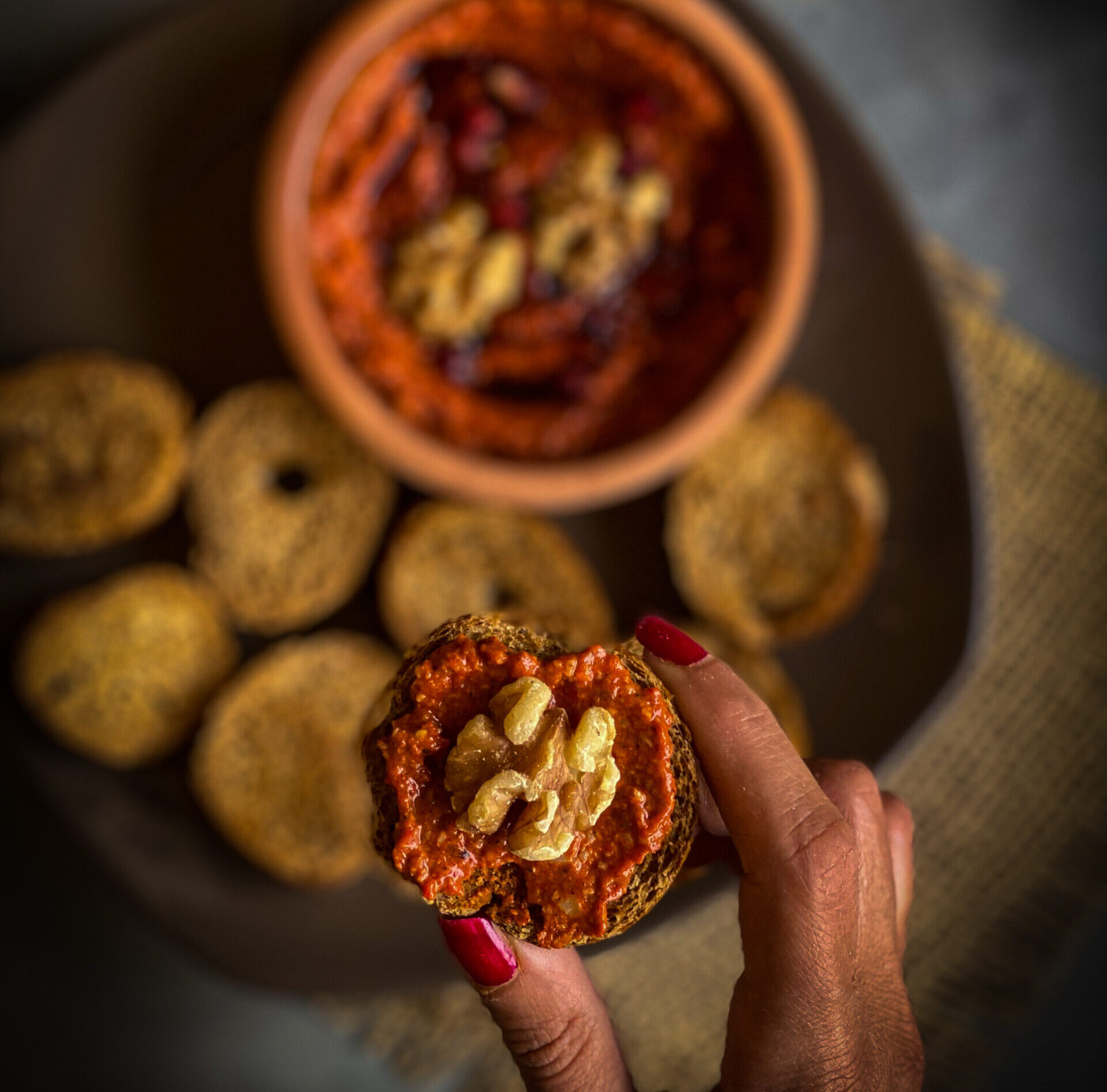 Easy Muhammara Dip (Vegan, Gluten-free and Paleo)